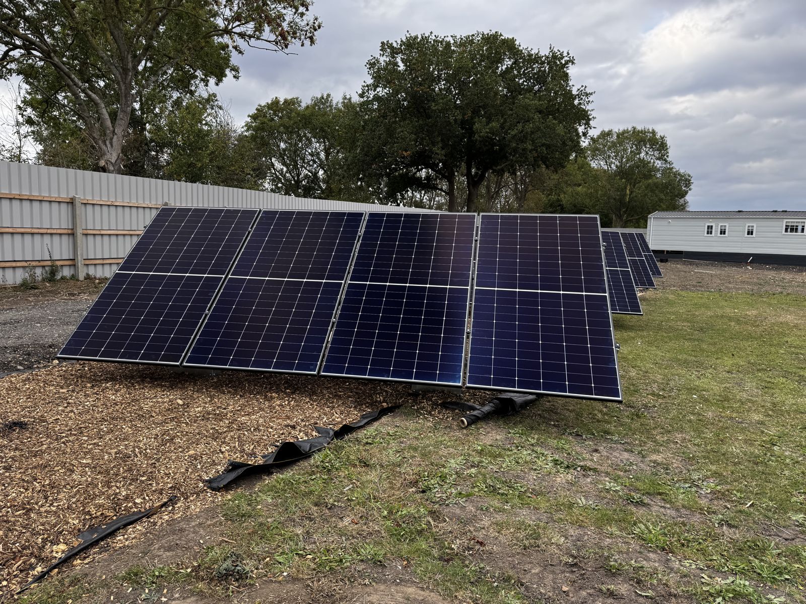 Completed off-grid ground-mount array